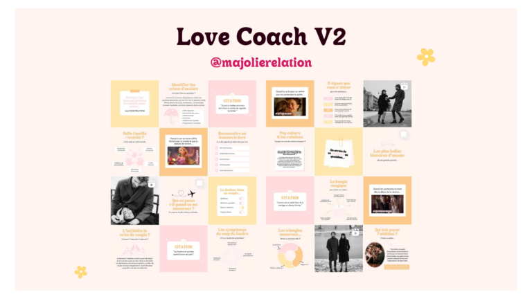 Réalisation de Ma Jolie Communication - Love Coach